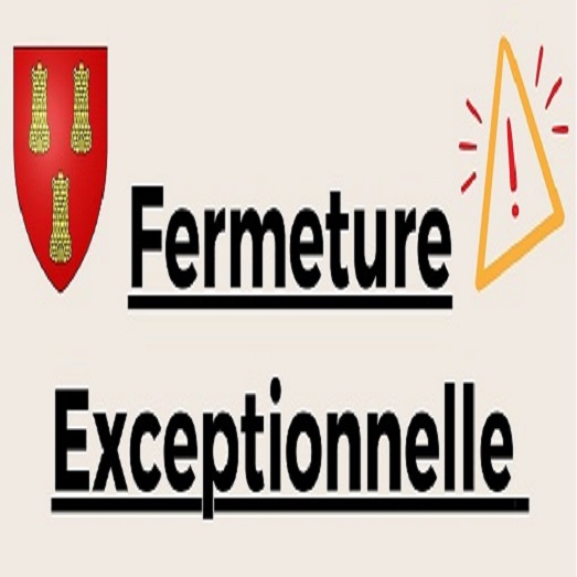 Fermeture mairie La Destrousse